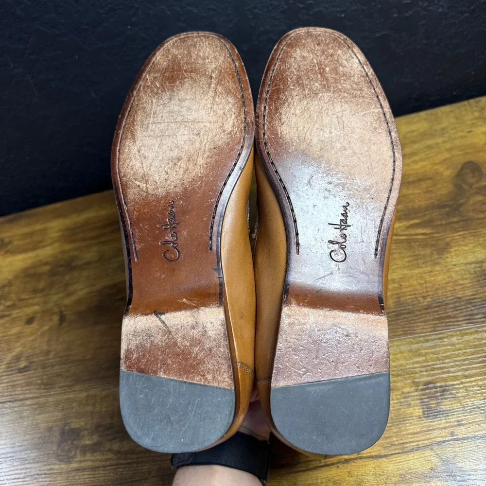 Cole Haan Venetian C08133 British Tan Leather Loafers Mens 11 M